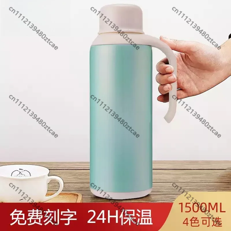Large Capacity Stainless Steel Vacuum Insulated Water Bottle Household Thermal Flask Hot Water Jug for Home Daily Use