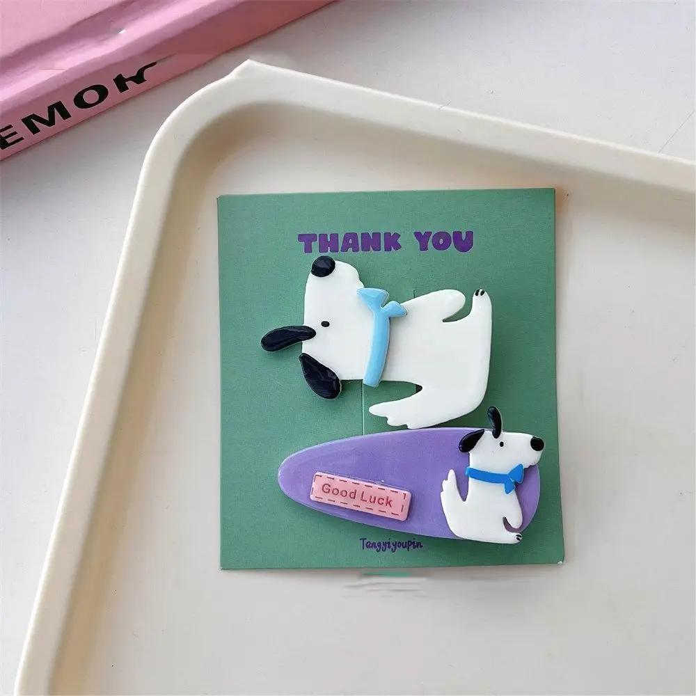 

Sweet Kawaii Cartoon Mini Hair Clip Candy Color Korean Style Bear BB Clip Duckbill Clip Princess Series Cute Barrettes Set