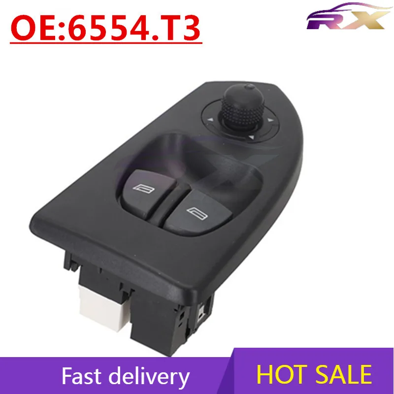 

OEM:6554.T3 Suitable for Peugeot Auto Parts Glass Lift Switch Electric window control switch