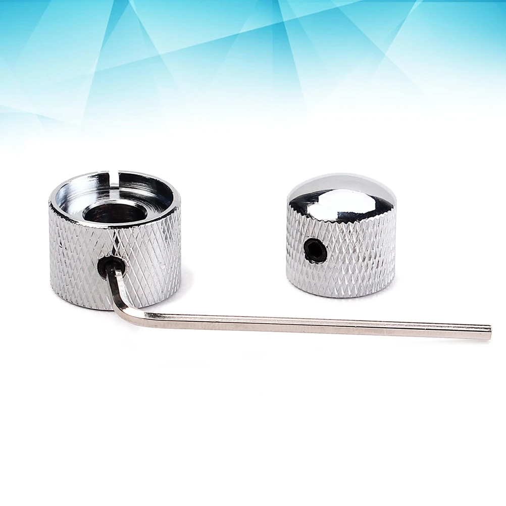

2 In 1 Dual Concentric Volume Tone Blend Control Control Knobs Domed Knobs with Key for Electric Guitar Bass