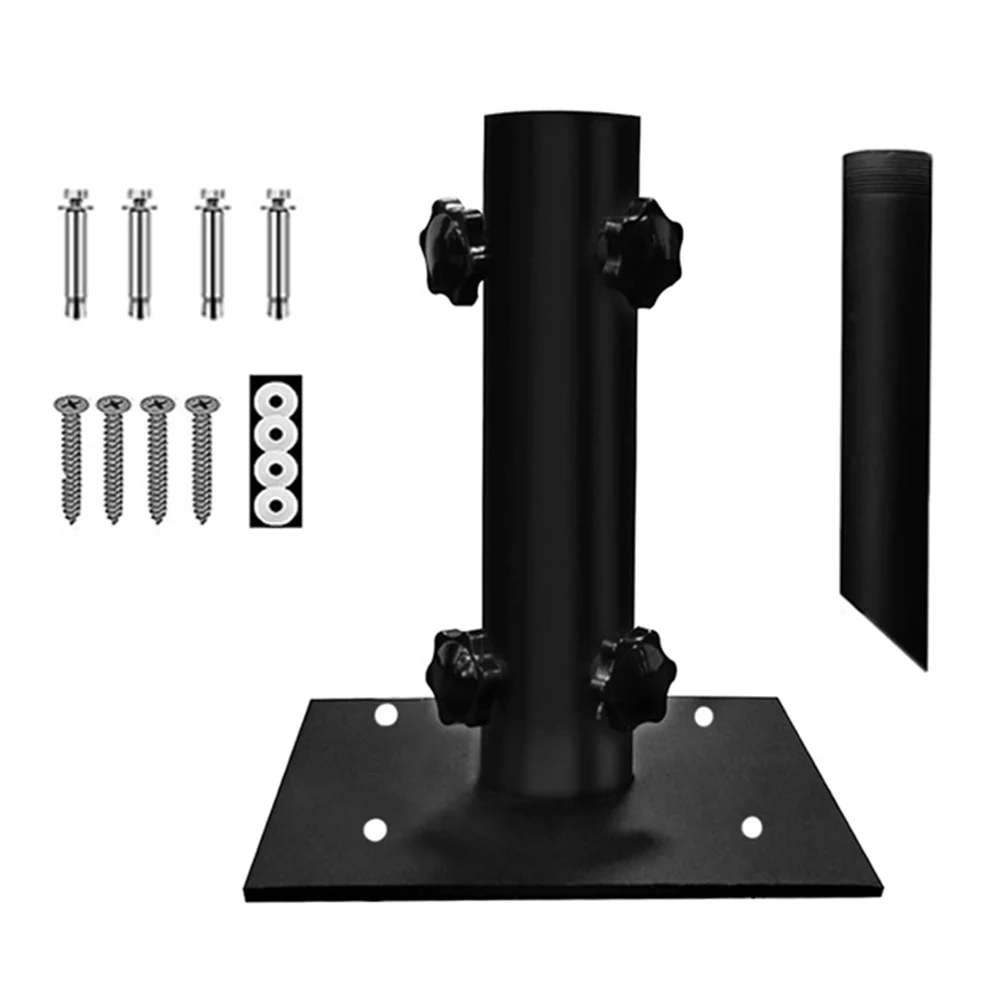 Set Umbrella Stand 1set Accessories Base Bracket For Deck Porch Metal Multifunctional Parts Replacement Suitable