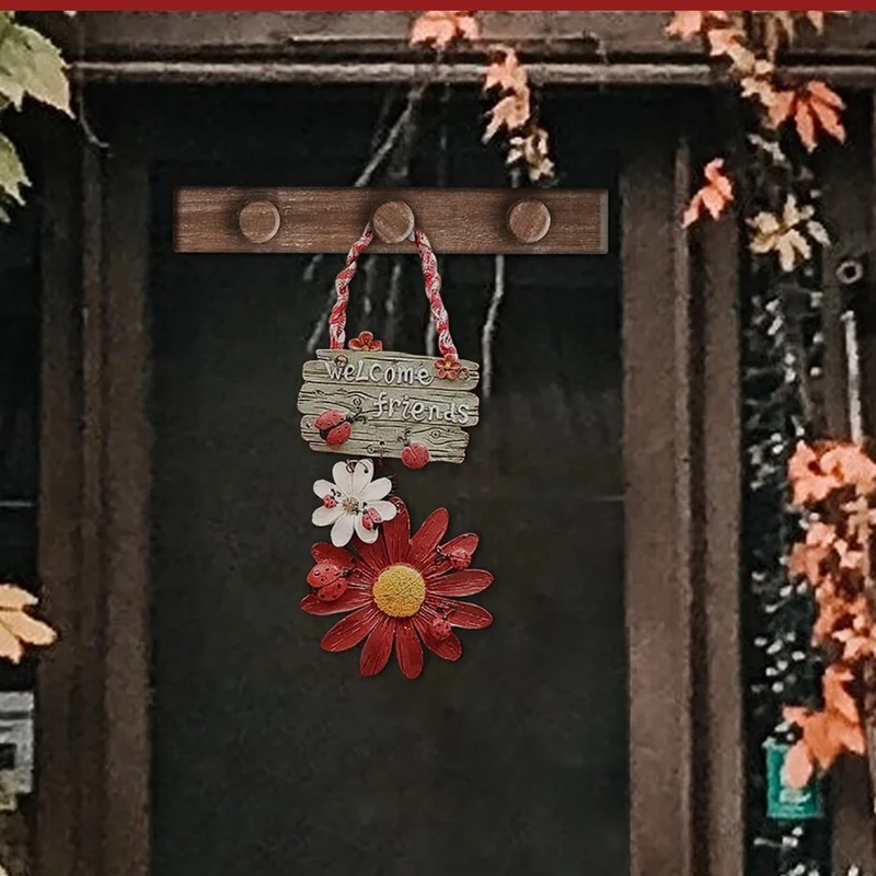 New Seven-star Ladybug Sunflower Store Decoration Welcome Brand Home Warm Small Listing Garden Pendant Modern Pastoral Style