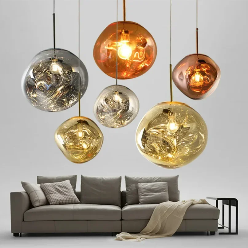 Nordic glass Pendant Lights Kitchen Decoration Room Bedroom Lighting Living Room Ceiling chandeliers Dining Room Light Fixture