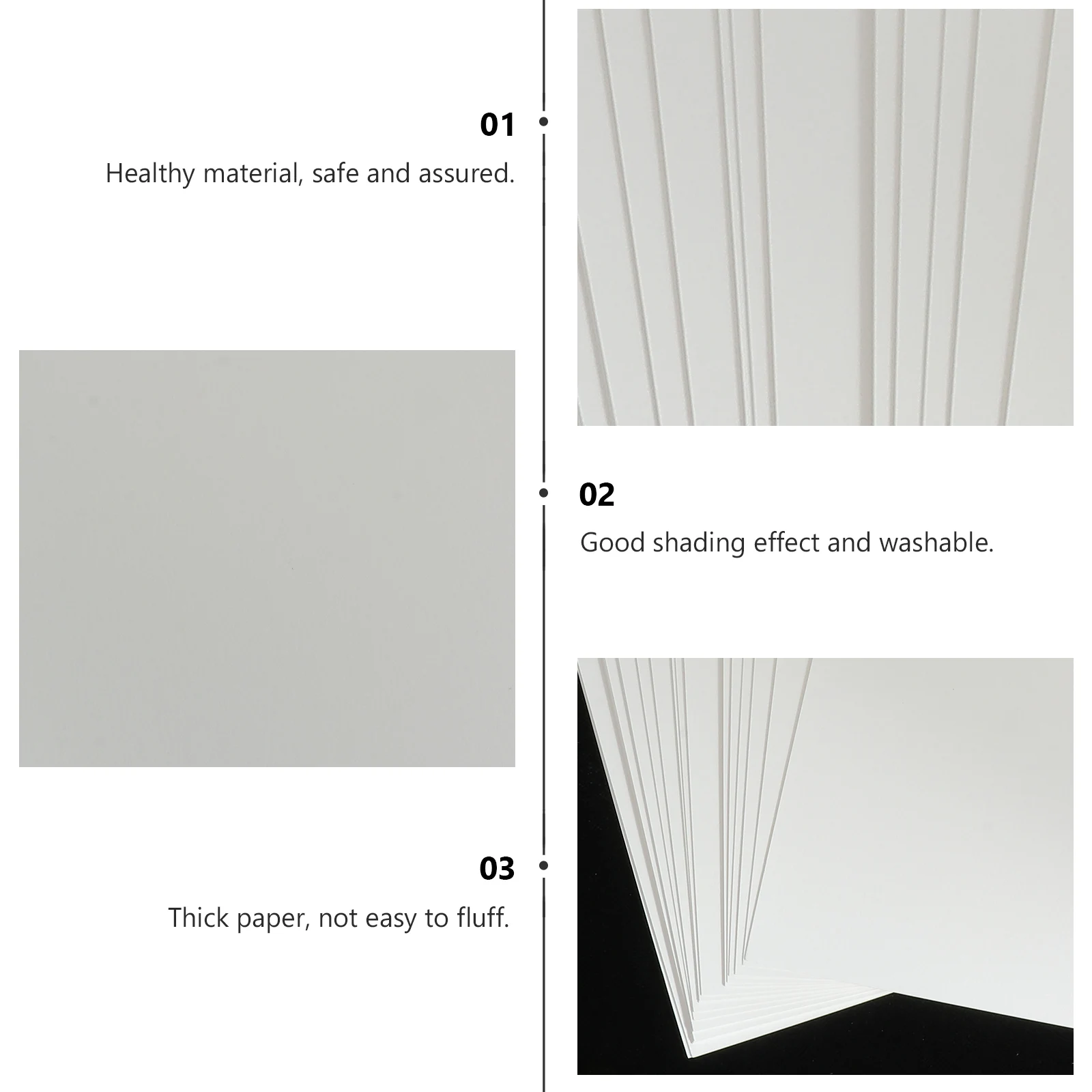 

20 Sheets Drawing Paper Watercolor Student 50% Cotton Pulp Painting for Coloring