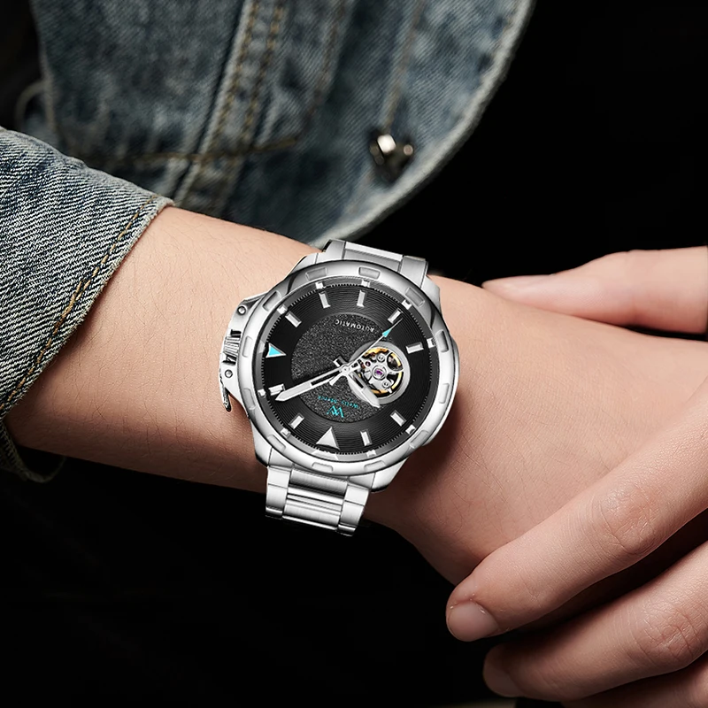 WM montre automatique montres mécaniques résistant à l'eau classique décontracté homme d'affaires montre Welly Merck montre WM038M