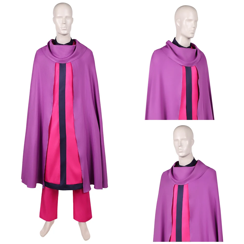

Cartoon X Cosplay Supervillain Magneto Costume Adult Men Pants Cloak Gloves Windbreaker Stage Uniform Halloween Carnival Party