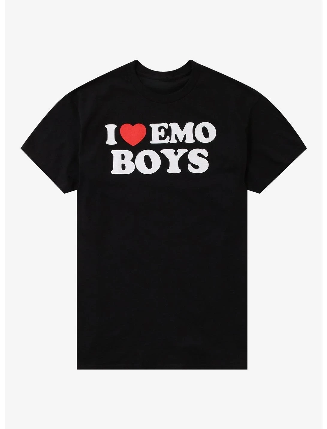 

I Heart Emo Boys Графический принт Летние элитные брендовые хлопковые мужские и женские футболки с короткими рукавами Уличная модная одежда