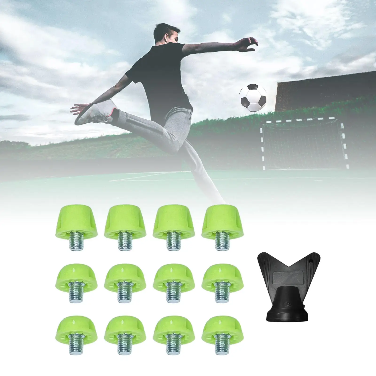 

12x Football Boot Spikes M5 Turf Universal Replacement Spikes for Indoor Outdoor Sports Competition Athletic Sneakers Training