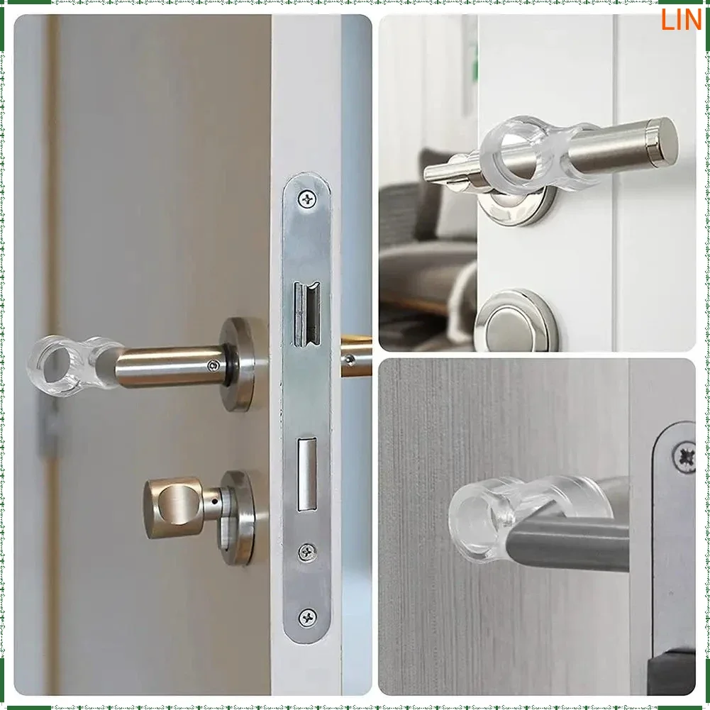 1/10pcs Door Handle Stopper Silent Door Anti Collision Pad Reusable Door Knob Stoppers Wall Protector Bumpers Home Supplies