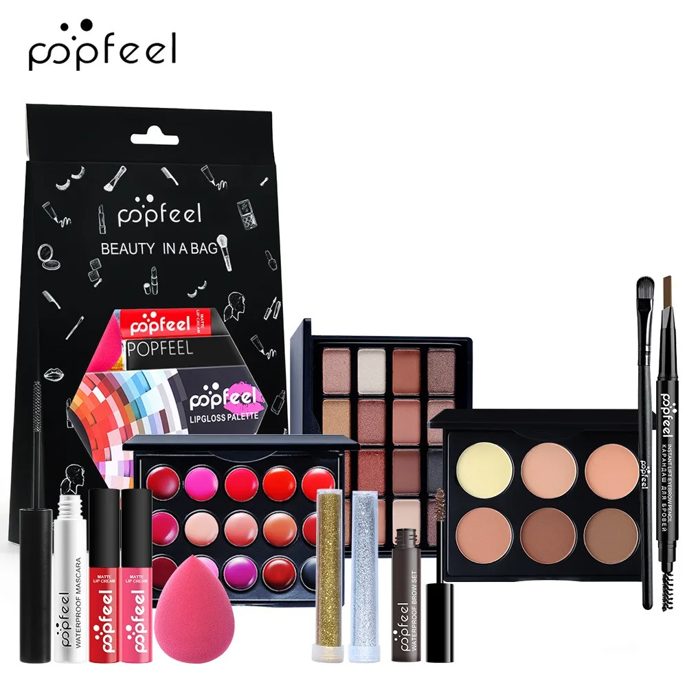 POPFEEL Makeup Set Beginner Makeup Set Beauty Gift Box integrated Makeup Set Box Make-up For Women Makeup Products