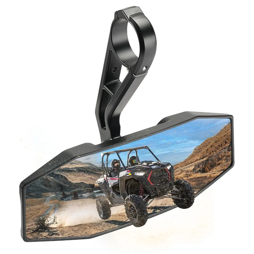 For Polaris General RZR Ranger 570 900 1000 XP Convex UTV Rear View Center Mirror Rearview Mirror Roll Bar Replacement 2881540