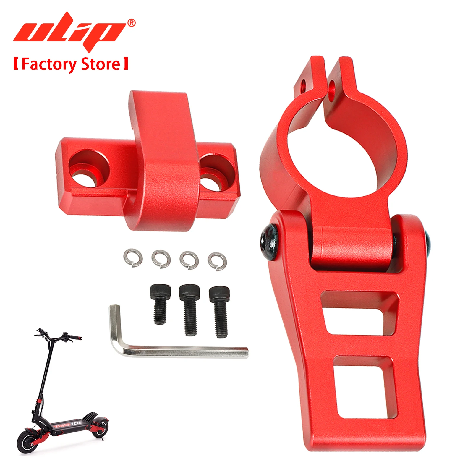 

Ulip Scooters Folding Hook Aluminum Alloy High Quality Fold Buckle Lock Fasteber Kit For Zero 10X/8X Electric Scooter Fixing Set