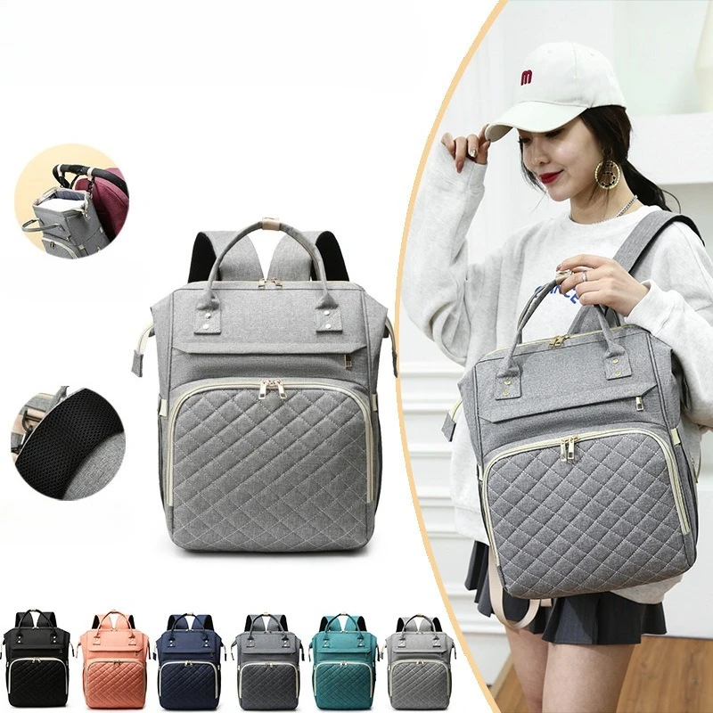 Mommy Diaper Bags Baby Stroller Hanging Bag Mother Large Capacity Nappy Backpacks with Changing Mat Convenient Baby Nursing Bags