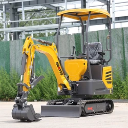 HUAYEE Factory 1.2 Ton Mini Excavators EPA EURO 5 Low Price Small Excavator Machinery Customize mini excavator with cabin