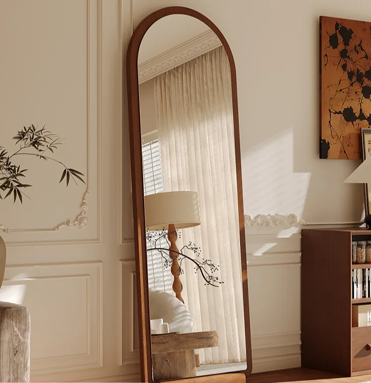 

Household light luxury mirror, wall-mounted full-length mirror