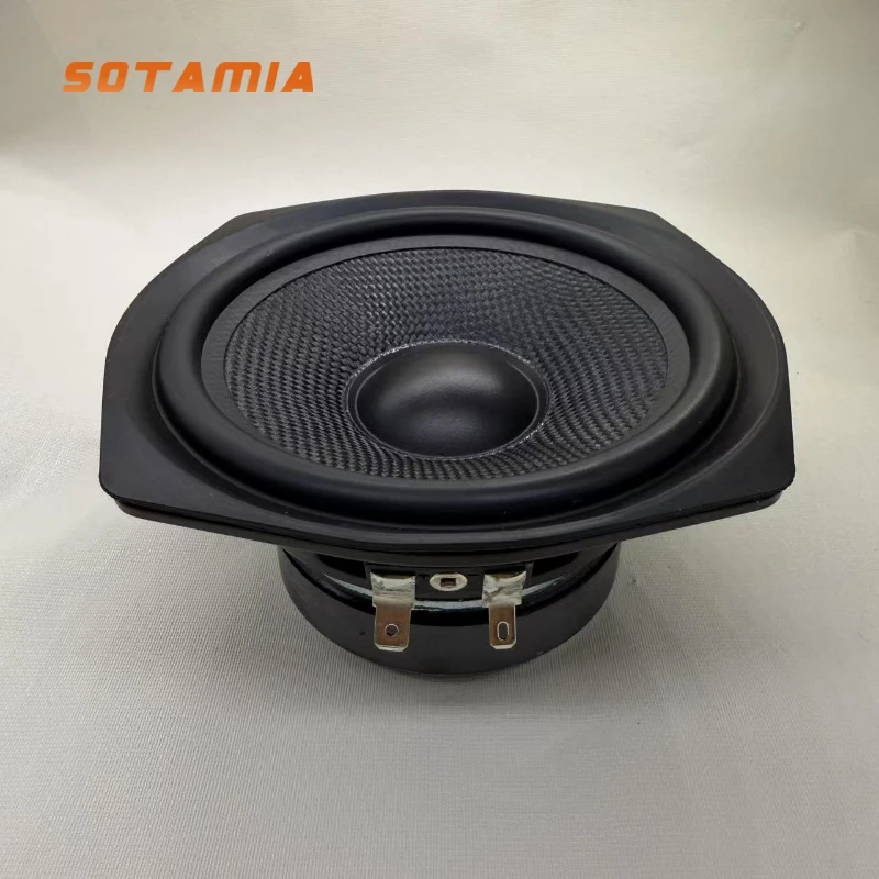 

SOTAMIA 1 шт. 5,25-дюймовый средний НЧ-динамик 6 Ом 45 Вт из стекловолокна автомобильное Bluetooth-устройство динамик аудио визуальный электрический НЧ-динамик для JBL