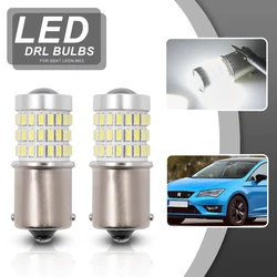 2x 1156 CANbus BA15S/P21W S25 Led Daytime Running Lights DRL Bulbs For SEAT LEON 3 MK3 Auto White Daylights