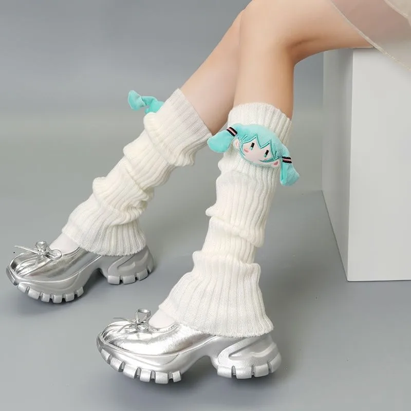 Hatsune Miku New Socks Autumn and Winter Warm Stockings Anime Cartoon Pattern Kawaii Friend Birthday Gift view 3