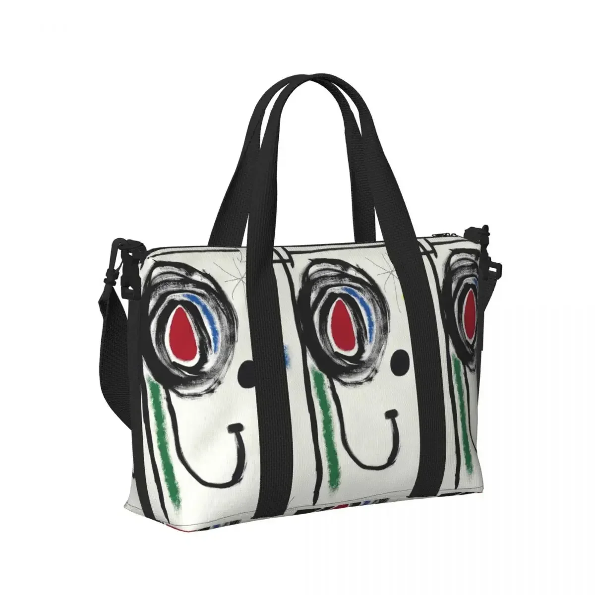 

Painting By Joan Miro Beach Travel Bag Large Capacity Tote Bags for Gym Sport Women Shopping Duffle Shoulder Bag