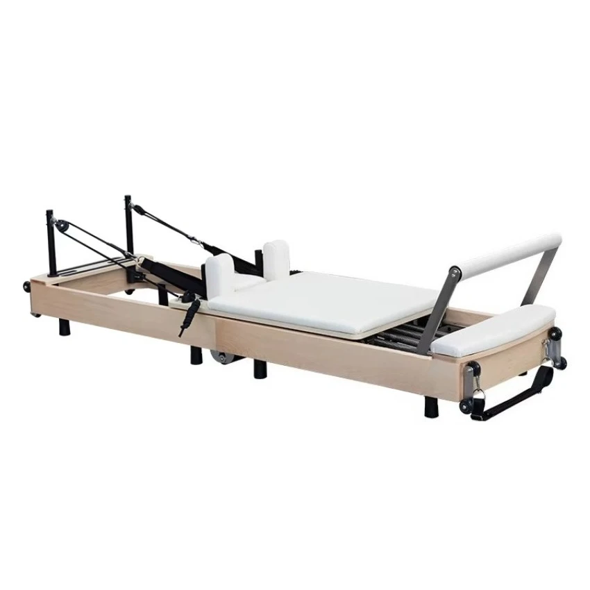 Foldable Wooden Pilates Reformer for Yoga Training and Bed Pilates Equipment pilates elevated reformer Yoga Body Exercise
