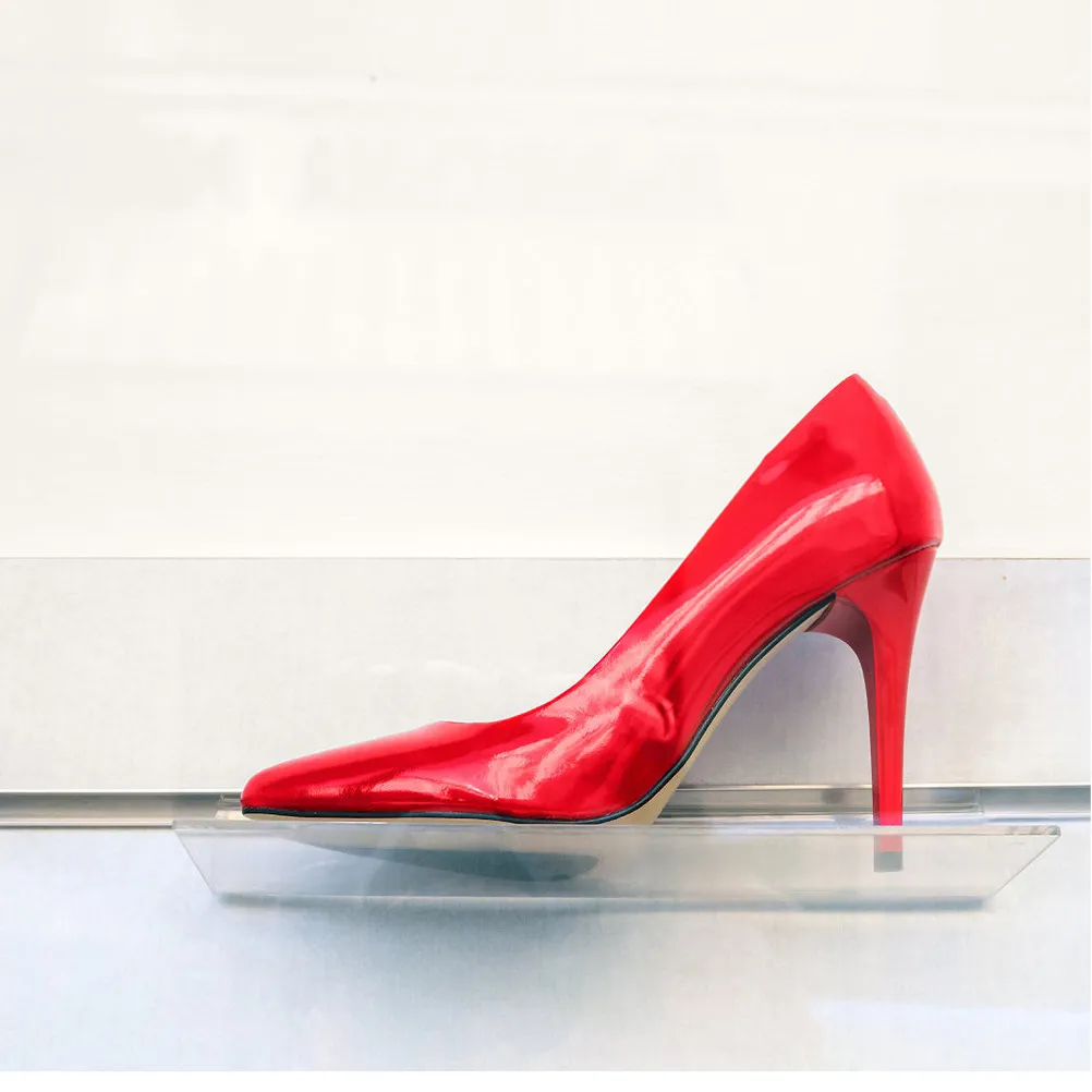 5Pcs Transparent Shoe Racks Easy Installation Wall Mount for Elegant Display Slatwall Shelves Wall Shelves for Shoes