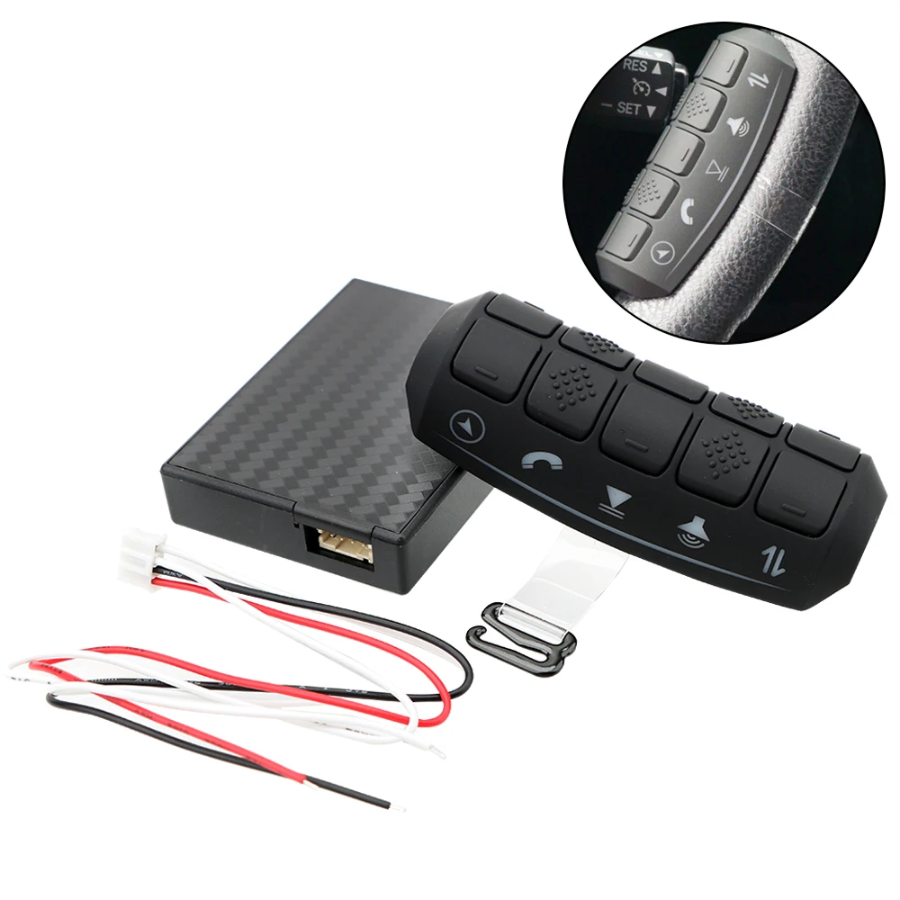 Universal LCD Backlight Wireless Controller Car Remote Controls Multi-function Steering Wheel Button Car Radio DVD GPS Player