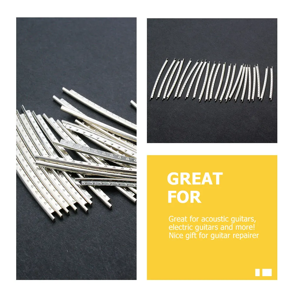 

Guitar Fret Wire Durable Metal Replacement Electric Bass Supplies Strong Corrosion Resistance High Strength Guitar Building