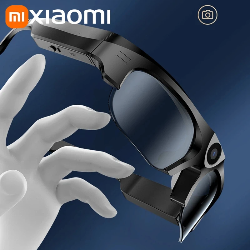Xiaomi 6KHD AI النظارات الذكية 800 واط بكسل كاميرا بلوتوث دعوة صوت مساعد ستيريو مشغل موسيقى ترجمة النظارات اللونية #3