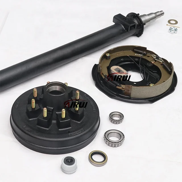 محور مقطورة بسعة 3 بوصات أنبوب 7 كيلو-7000 رطل للمرافق/RV/مقطورة القارب مع 75 بوصة Hubface 58 مركز زنبركي #2