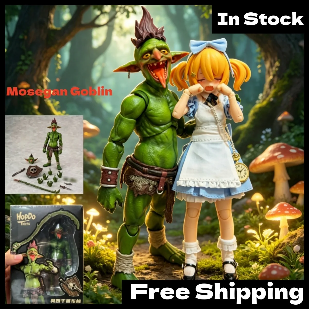 

В наличии оригинальная фигурка HOPDO TOYS Moth Goblin в масштабе 1/12.
