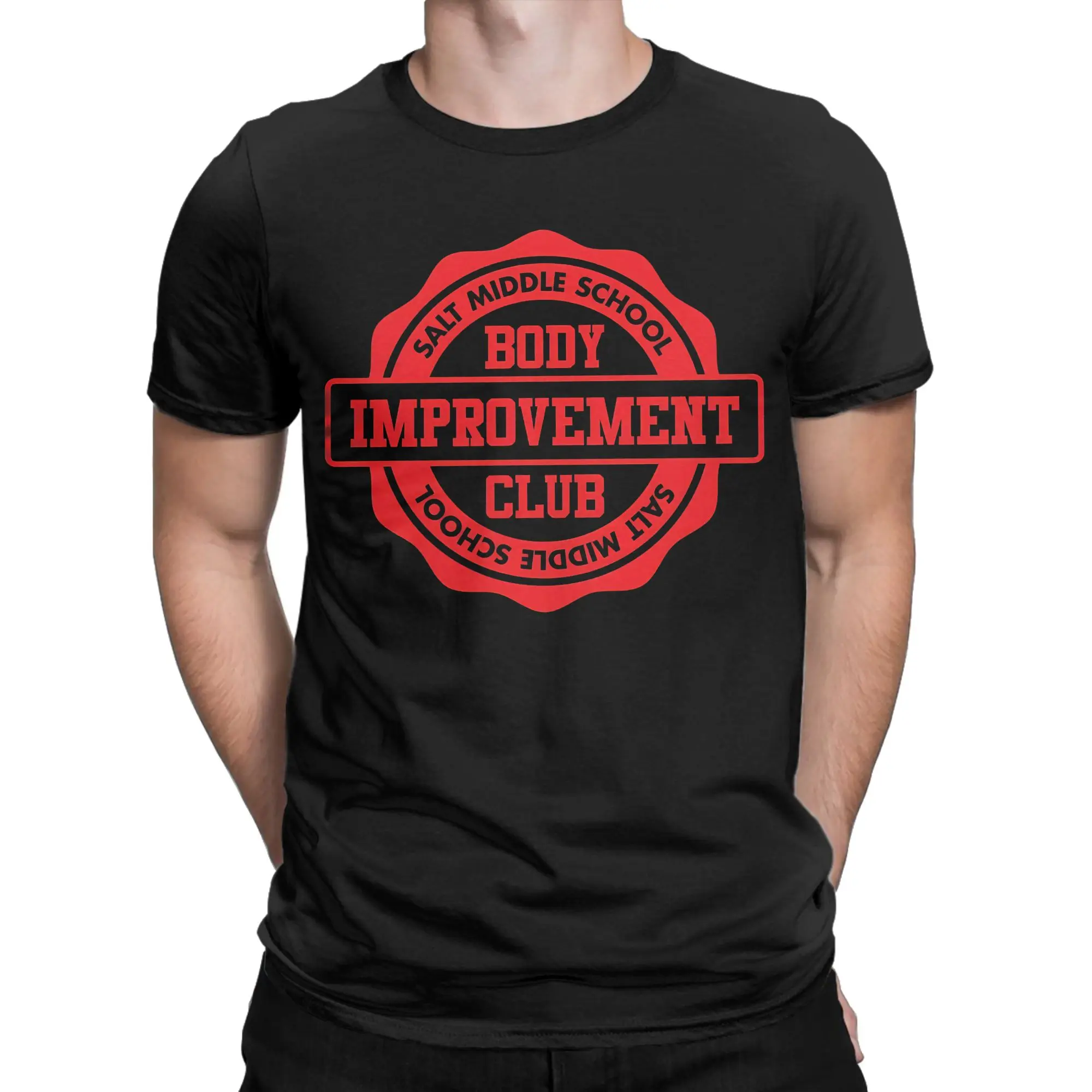 Body Improvement Club Classic M-Mob Psycho Novelty Graphic 100% Cotton T-Shirt Tops Tees For Men