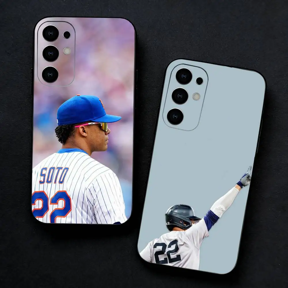 baseball player J-Juan Soto 22 Phone Case For Samsung S25,S24,S23,S22,S21,S20,Plus,Fe,Lite,Others Black Cover