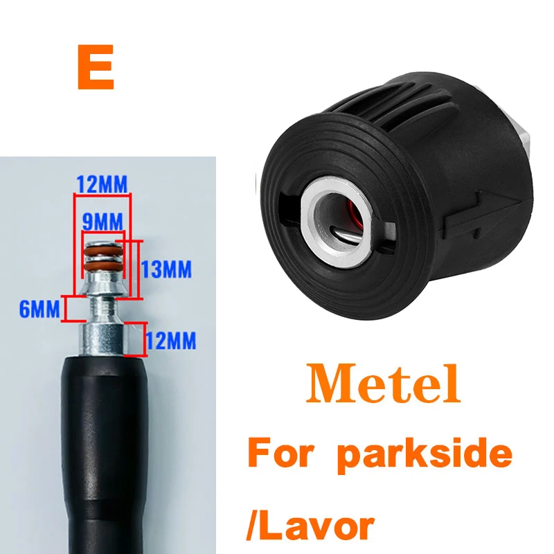 For Parkside Tools Adapter/Lavor High Pressure Washer Gun Hose for Washing nozzles Connector Quick connector Snow Foam Lance