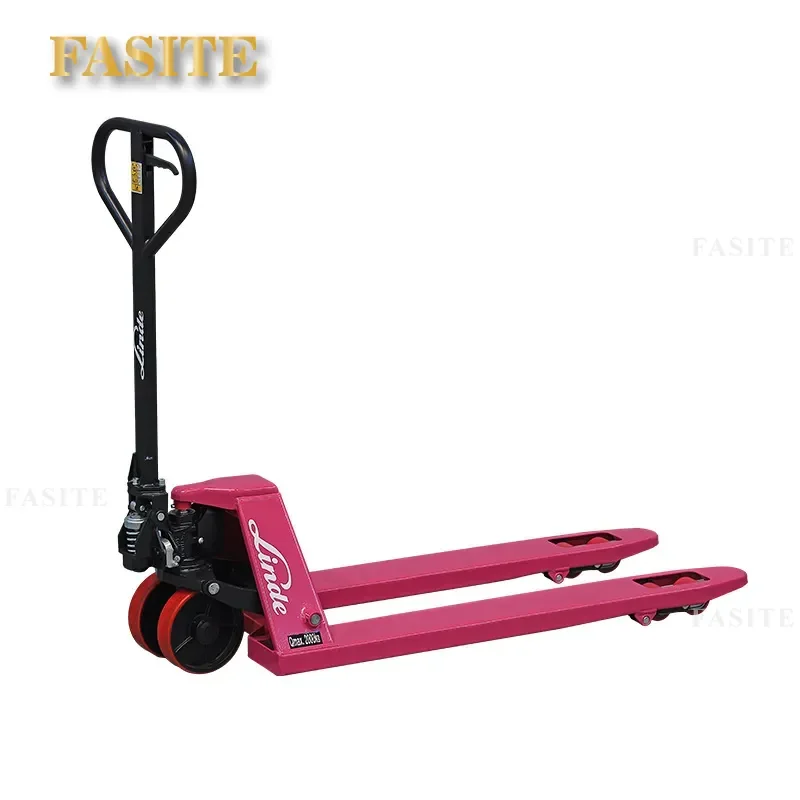 For  Forklift Manual Hydraulic Pallet Truck 2 Ton 3 Ton Ground Handling Push Cart Trailer Lifting Loading Unloading Tool