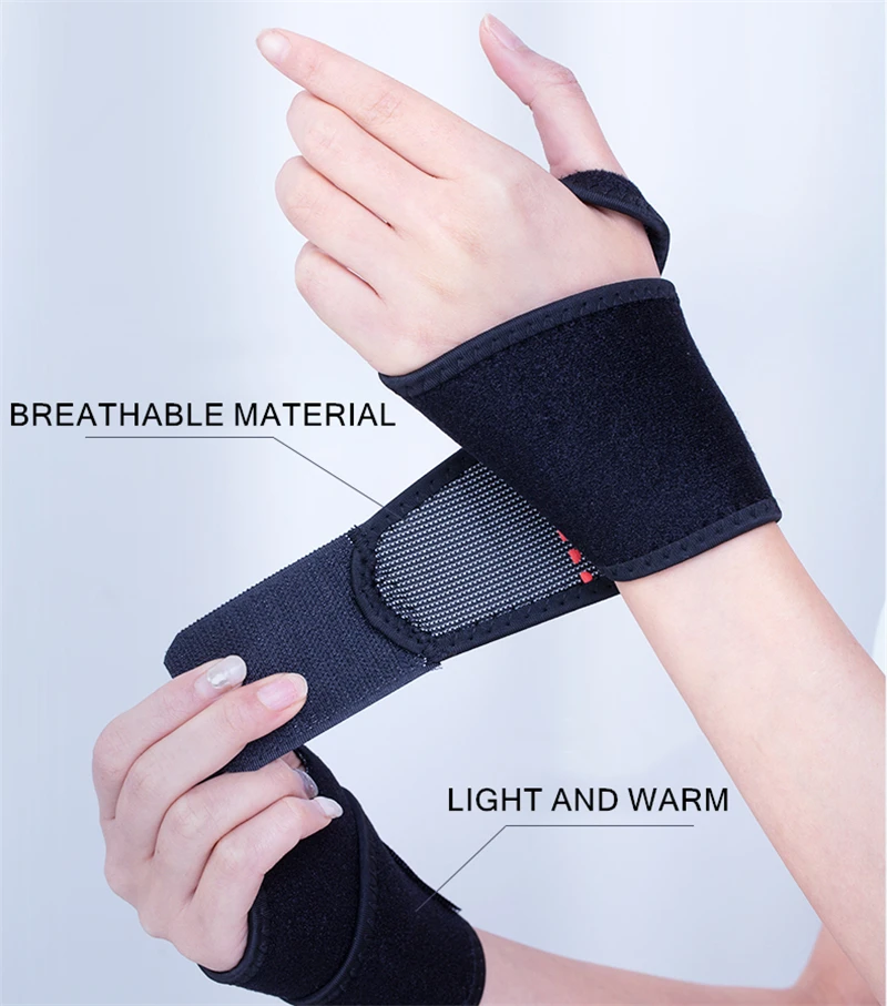 Selbsterwärmendes Handgelenkband, Magnetfeldtherapie, Stützbandage, beheizter Handwärmer, Kompression, Schmerzlinderung, Armband, Desinfektionsgürtel – Detail 4