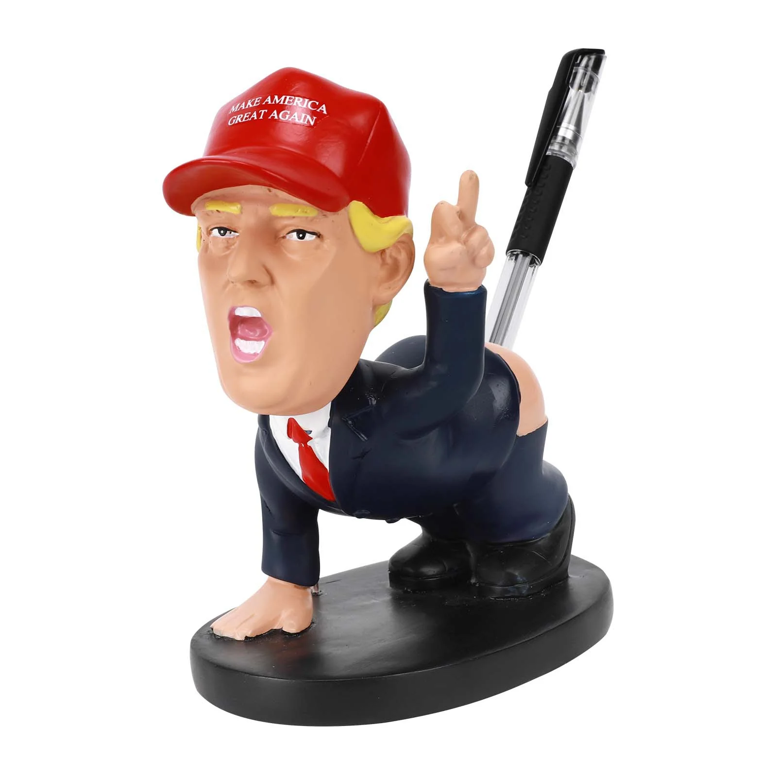 Donald Trump Figures Dolls President Butt Out Shape Pen Holder Doll Pen Container For Home Office Desktable Decoration