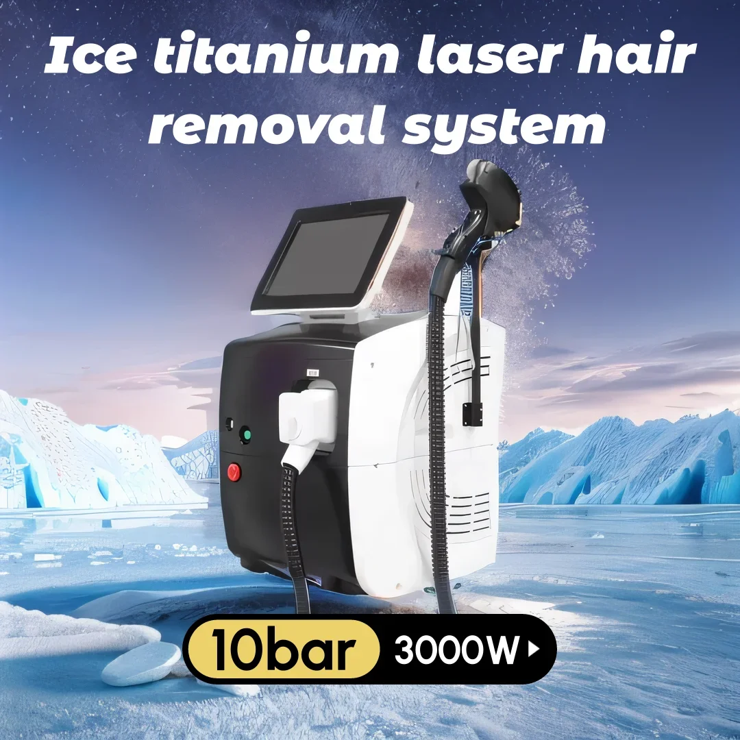 4000w Professional Soprano Diode Laser Hair Removal Machine 808nm Alexandrite Ice Titanium 3Waves Permanent Solution for Women