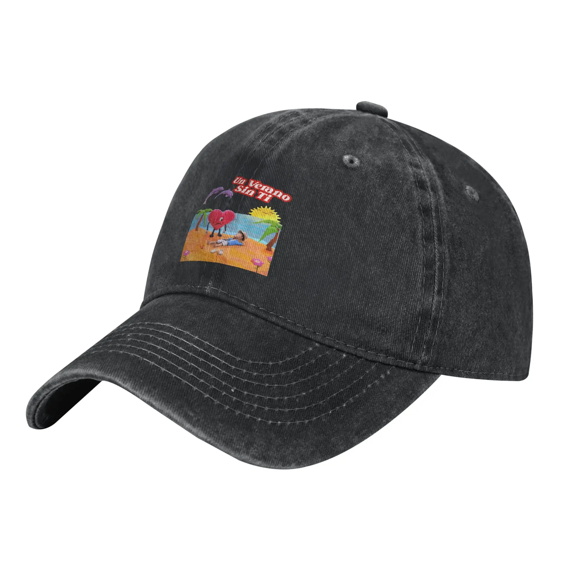 Bad Baseball Caps Vintage Distressed Denim Bunny un verano sin  tour Headwear Men Women Outdoor Summer Gift Hats Cap
