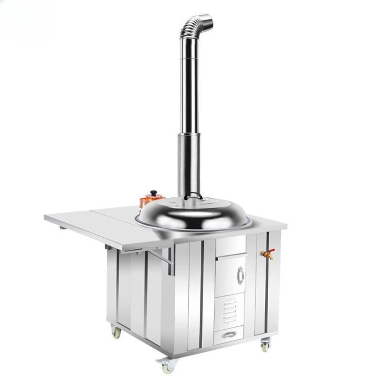 

304 firewood stove, domestic firewood burning rural, stainless steel