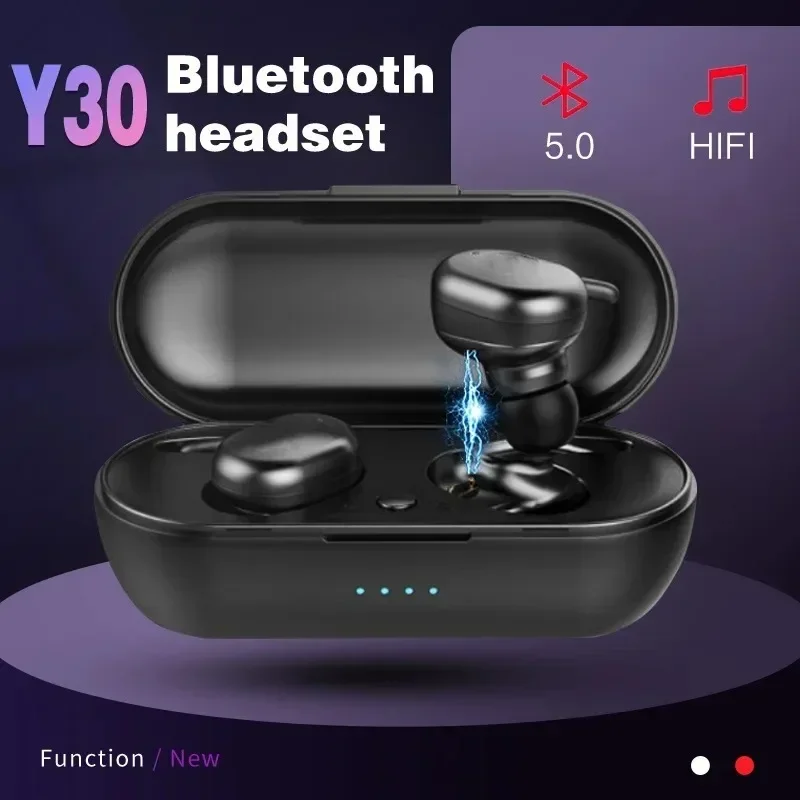 Y30 TWS Wireless headphones 5.0 Earphones Noise Cancelling Headset Stereo Sound Music In-ear Earbuds For Android IOS smart phone