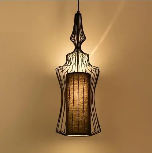 vintage pendant lights white/black color lampshade loft style kitchen dining room luminaire suspendu pully retro pendant lamp