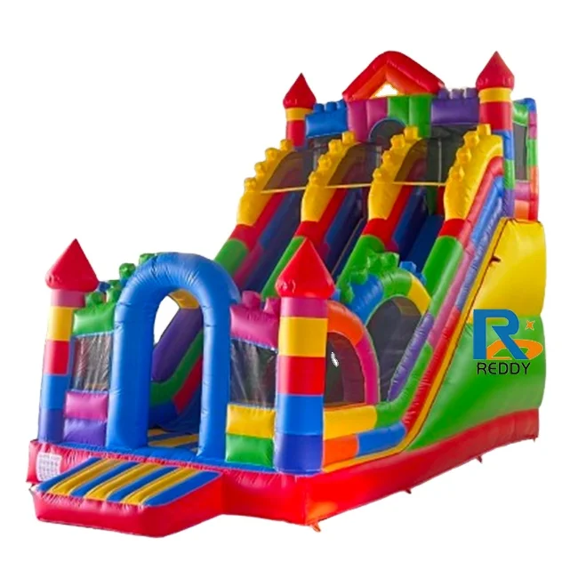 design inflatable bouncer inflatable slide castle with obstacle combo