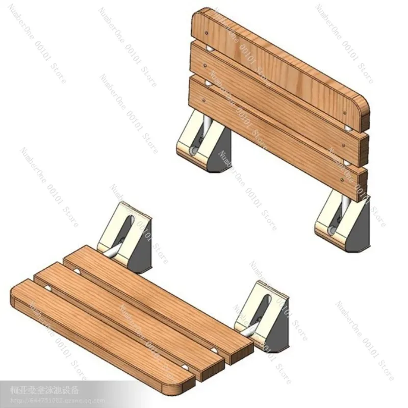 Foldable Bathroom Stool, Accessory For Sauna & Steam Room