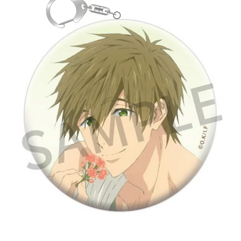 NEW 2026 Wholesale New Style Cell Phone Pendant Cartoon Anime Free! Keychain Acrylic Figure Keyring Pendant Cosplay Jewelry Gift