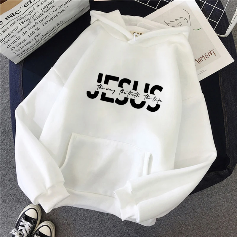 

Jesus The Way The Truth The Life Sweatshirt Christian Hoodie Jesus Gift Religious Pullovers Women Sweatshirts Christian Gifts