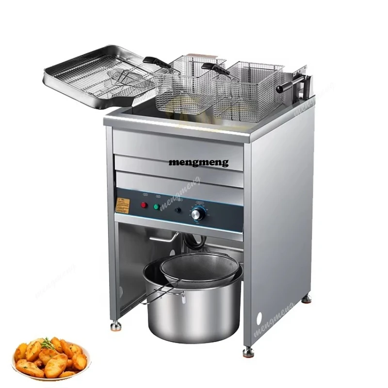 

Маленькая промышленная электрическая фритюрница с масляным фильтром Фритюрница для курицы из нержавеющей стали