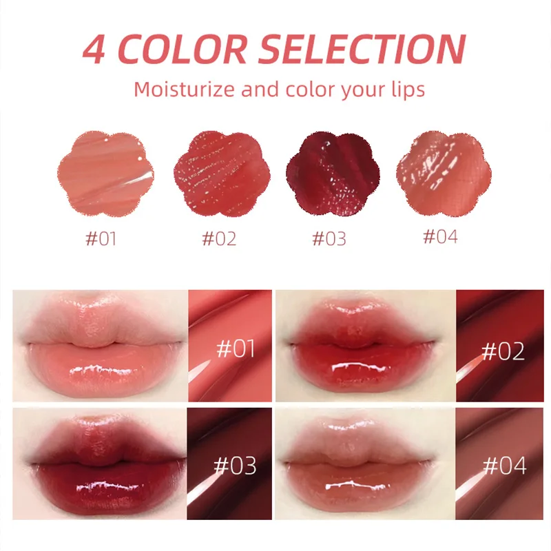 Lucidalabbra idratante a specchio, lucidalabbra Dudu Lip gloss autunno e inverno lucidalabbra a lunga durata a bassa saturazione, display a colori naturali