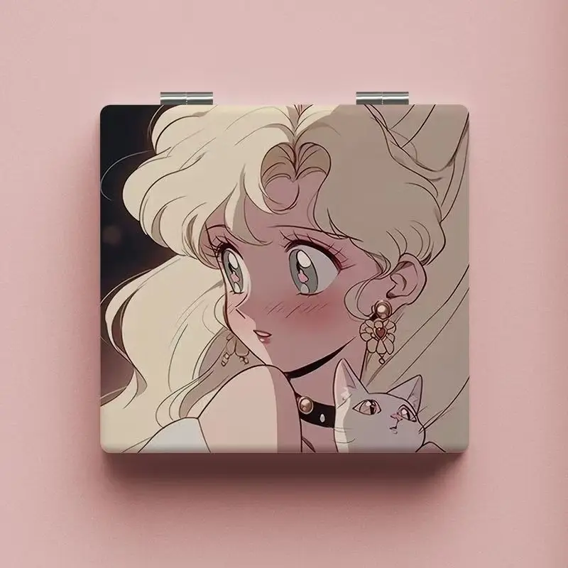 linda-menina-mini-dobravel-portatil-dupla-face-flip-up-espelho-de-maquiagem-do-plutonio-normal-e-ampliacao-pente-succao-magnetica