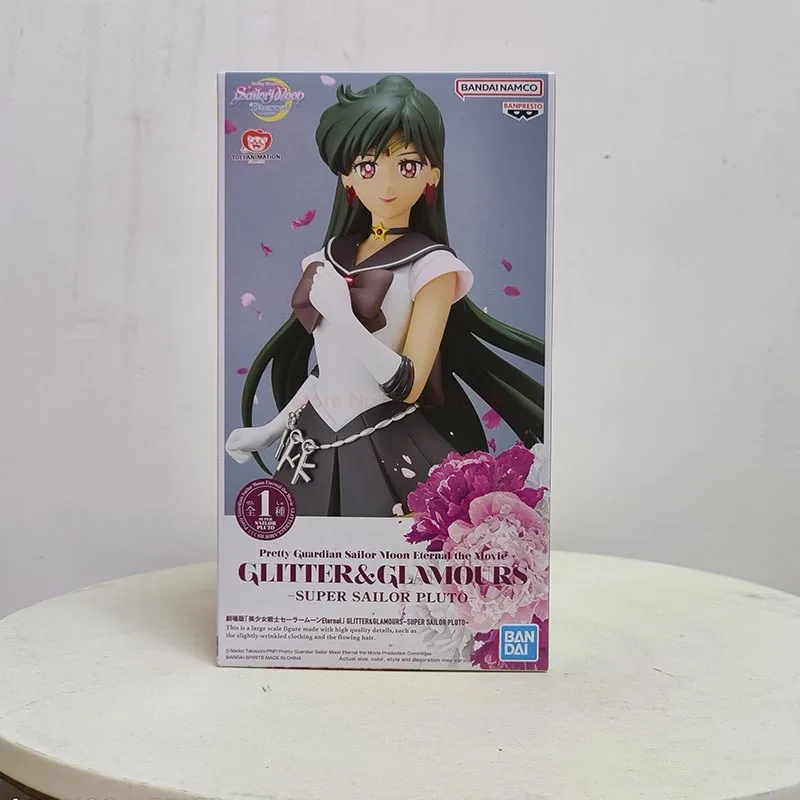 Bandai-Figurine Sailor Moon Glitter et Glamours Meiou Setsuna, Anime Action Figure, Modèle de collection, Jouets cadeaux, Original, Nouveau, 23cm