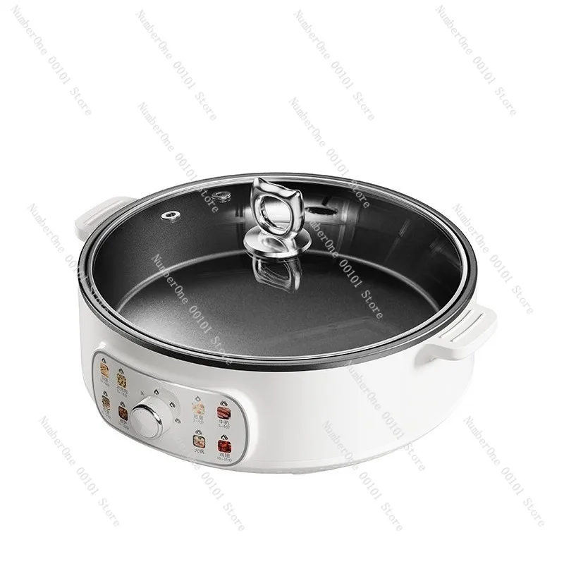 4L electric baking pan, multi-function for pancakes, dumplings,grilled meat,non-stick coating,deep design,large capacity,durable